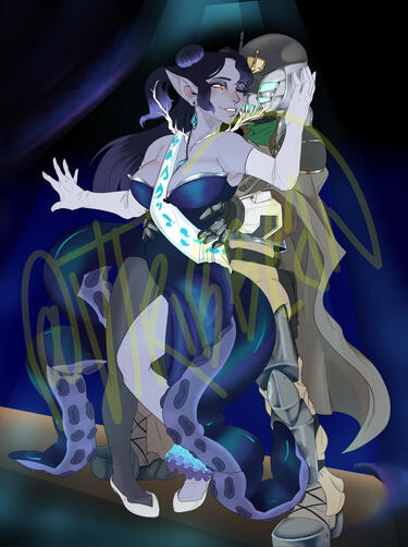 This was a commissioned piece. It would be considered as colored.